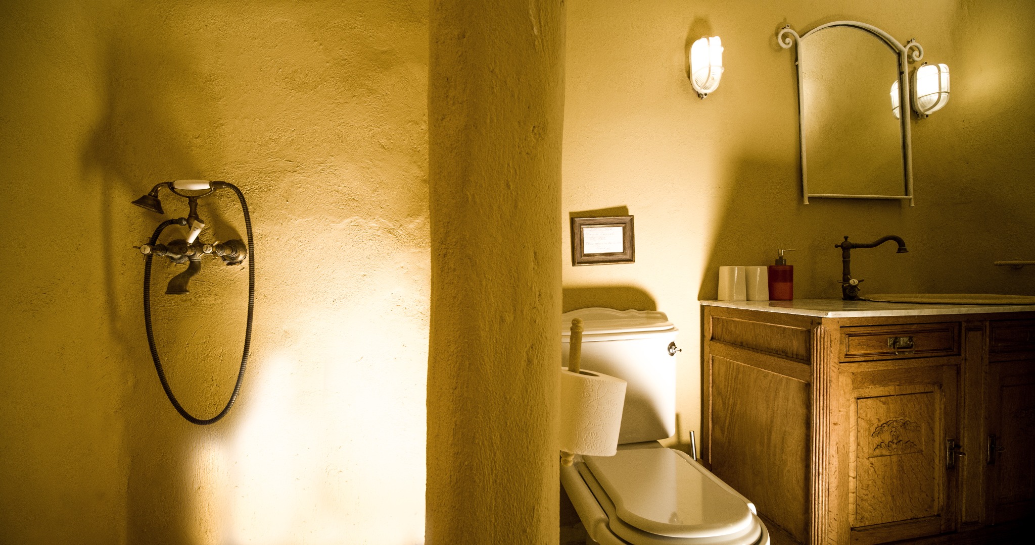Lithos Private Estate warm vanity bathroom