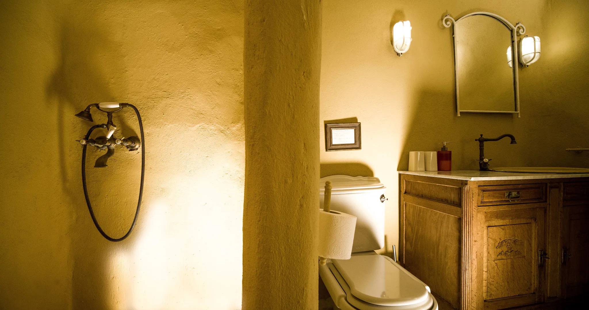 Lithos Private Estate warm vanity bathroom