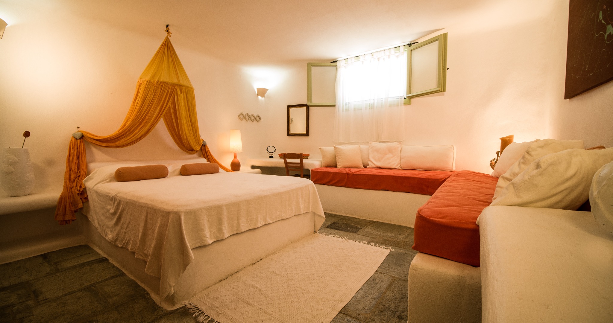 Lithos Private Estate coral bedroom wide