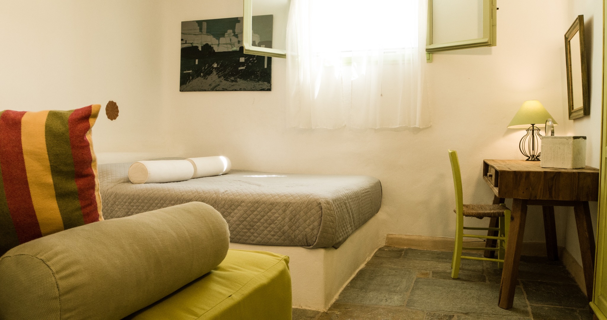 Lithos Private Estate grey bedroom detail