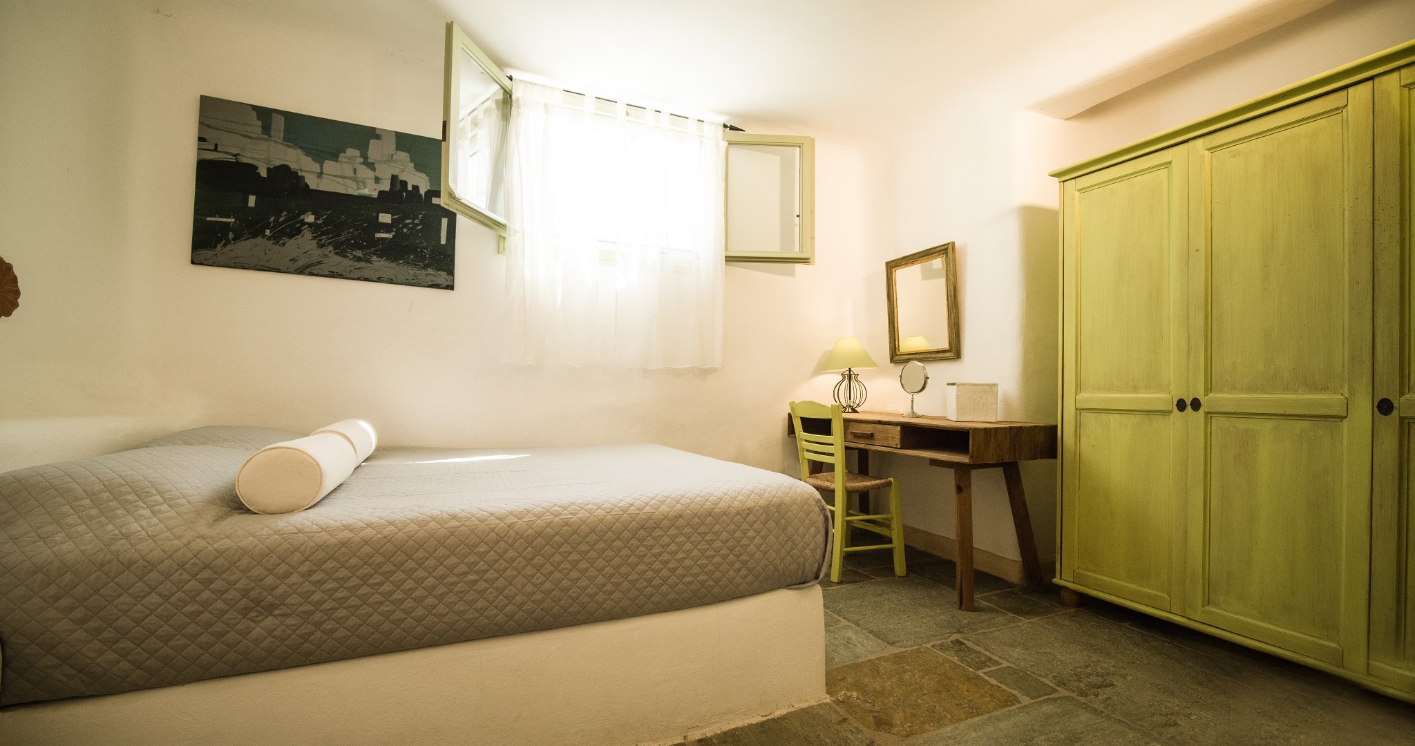 Lithos Private Estate grey bedroom wide