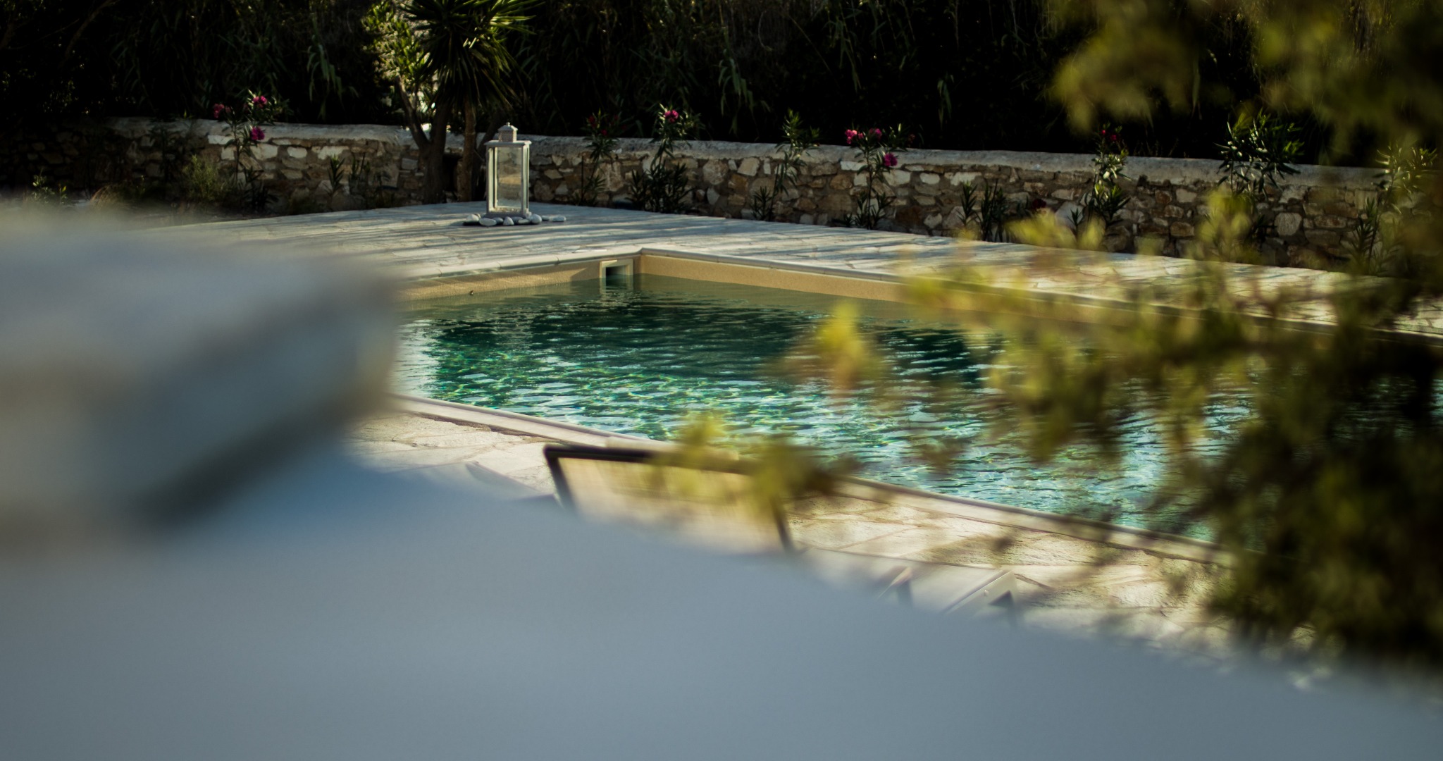 Lithos Private Estate intimate framed pool view